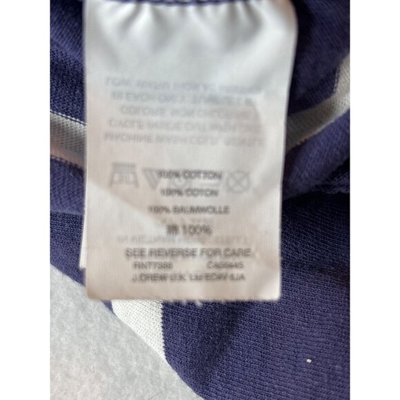 J.Crew Mens Striped Crewneck T-Shirt Navy/White Cotton Size L - Picture 9 of 12